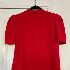 Red Puff Sleeve Top